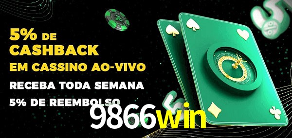 Promoções do cassino ao Vivo 9866win